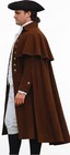 18th Century Gentleman Colonial Costume - Men   s Regency Brown Cloak Coat Wool