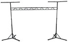 Rockville Rlt8 10 Ft Portable Sturdy Lighting Truss Stand W flat-base Legs bag