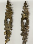Brass Vintage Skeleton Key Hole Cover Escutcheon Craftsman Bungalow Rare