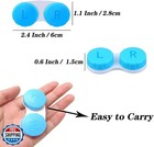 Kiseer 4 Pack Colorful Contact Lens Case Box Holder Container Soak Storage Kit