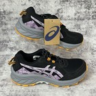 Nib Asics Women s Gel-venture 10 Trail Running Shoes Black Light Ube Size 6 5
