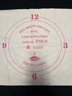 Carole Walter   s Canvas Pastry Cloth Pies Baking Rolling Dough Cookies 24 5   x17 5