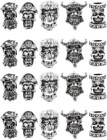 10pcs Beard Braids Jewelry Halloween Skull Braid Dreadlock Hair Jewelry And Drea