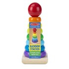 Melissa And Doug Rainbow Stacker Wooden Ring Educational Toy - Wooden Rainbow