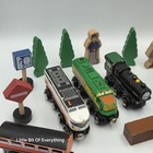 Lot Of 29 Imaginarium Brio Wood Locos Signs People Cargo Trees Like Thomas Train