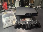 Sony Playstation 3 Ps3 Slim 250gb Console Bundle W  2 Controllers 3 Games   Cam
