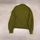 Vintage 60s Brent  Montgomery Ward Leather Paneled Wool Cardigan Sweater Sz M