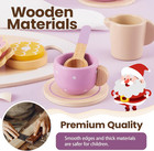 Tea Party Set For Little Girls  Wooden Tea Set For Toddlers 1-3