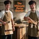 Funny Prank Apron For Men With Hidden Surprise - Hilarious Gag Gift For Fathe   