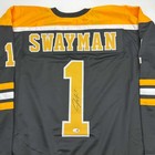 Autographed signed Jeremy Swayman Boston Black Hockey Jersey Jsa Coa