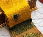 Beautiful Kanjeevaram Silk Big Border Zari Work Woven Sarees With Blouse Piece  