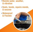 Permatex 81158 Black Silicone Adhesive Sealant  3 Oz  Tube Waterproof   Flexible