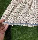 Vintage Floral And Lace Handmade Toddler Girls Dress Long Sleeve See Measurement
