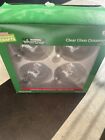 Glass Ornament Christmas 3 25    4 Pack Ball Brand New For Craft   Painting Clear