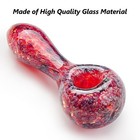   Pack Of 2   4  Tobacco Smoking Glass Pipe Collectible Handmade Pipes With Box