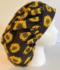 Sunflower Print Size Large Medical Bouffant Scrub Cap Surgery Hat