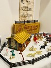 Louis Marx 1950   s Western Ranch Set  Bar-m-ranch  Original Box  Mixed Lot  Metal