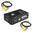 2 Port Usb 2 0 Kvm Switch Svga Vga Switch Box 2 Kvm Cables For Pc Keyboard Mouse