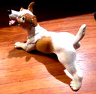 Kittys Kennel Jack Russel Terrier Dog Figurine With A Crazed Look On Jacks Face