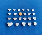 Genuine Beach Sea Glass Perfectly Heart-shaped Beautiful Whites Surf-tumbled