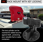 Rx-lox-pm Pack Mount Lock With Keys Fit For Rotopax Standard Gallon
