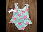 Nwt The Children   s Place 6-9 Month Girls One Piece Swimsuit Upf 50