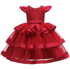 Flower Girls Kids Princess Tutu Dress Christmas Bridesmaid Wedding Party Gown