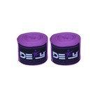 Defy Pair Of 180  New Boxing Hand Wraps Elastic Mma Muay Thai Bandage Purple