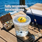 Floating Aerator  Portable Rechargeable Bait Bucket Fish Pump Bubbler 3-mode