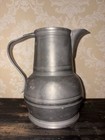 Colonial Pewter Pitcher Primitive 1768 Reproduction