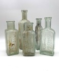 Antique Philada Bottle Lot Medicine Pharmacy Polish Pontil Early Phila Bottles