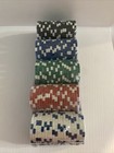 New Poker Chip Set For Casino Card Games  4 Colors  100 Pieces  W  Case
