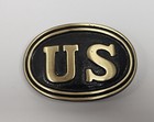  us  Belt Buckle  Solid Brass  Vintage Look 