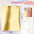 60 Sheets 15 Colors 8 5  X 11  Metallic Foil Paper X 11  