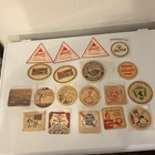 Vintage Lot Of 19 Beer Coasters Pabst Bass Blatz Carling Etc 
