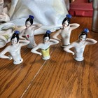 Porcelain Half Doll Vintage Germany Pin Cushion brush Broom  5  Signed