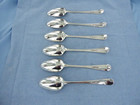 An Antique Set Of Six Sterling Silver Old English Soup Spoons  London 1779 