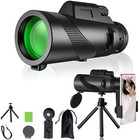 80x100 Zoom Hd Monocular Telescope Day night Vision With Phone Adapter   Tripod