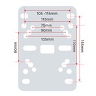 Prox Xt-cdf12 Folding Plate W dual Truss Clamp For Moving Heads And Stage Lights