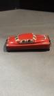 Vintage Made In Japan Tin Litho Friction Car W Crest 5246 Red 1950s