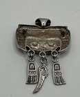 Rare Carol Felley Tribal Haida Pacific Northwest Pendant Brooch Sterling Silver