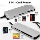 Memory Stick Pro Duo Reader For Lexar sony fuji - 5in3 Aluminum Otg Adapter F   