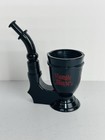2 Vintage Rumple Minze Schnapps Tobacco Pipe Shaped Shot Glass Plastic New Bj