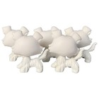 5pcs set White Base For Littlest Pet Shop Toy Cute Collie Dog Diy Painting Puppy