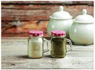 Circleware Mini Mason Jar Mug Glass Salt   Pepper Shakers