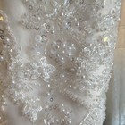 White Beaded Wedding Bridal Jacket Bolero Long Sleeve Tulle Sequins
