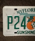 Florida Sunshine State 2013 License Plate Tag P24 8mk Expired Good Condition 