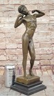 Nude Muscular Man Bronze Sculpture Statue Figurine Art Deco Famous Artist Figure
