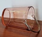 Vintage Ice Bucket Fostoria Depression Glass Fairfax Rare Metal Handle 9  1 2  