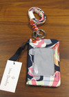 Vera Bradley Zip Id Case Badge Holder And Lanyard Mod Paisley Nwt